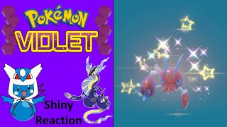 Pokemon Violet Shiny Clauncher Reaction [upl. by Assenev]