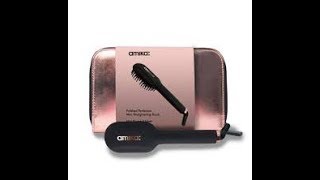 Amika Polished Perfection Mini Straightening Brush  Demonstration amp Review [upl. by Darrow]