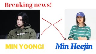 Breaking News Min Heejin Mentioned in Suga BTS Incident bts Suga btsnews BTS latest updates [upl. by Tadich876]