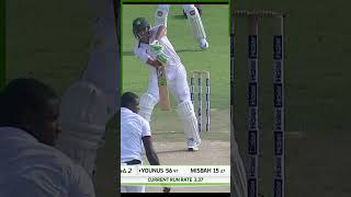 Younis Khans 33rd Test 💯  Watch his magnificent batting vs West Indies  2nd Test 2016 Shorts [upl. by Artimas]