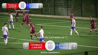 Maybole Juniors 20s 15 Auchinleck Talbot 20s  WOSFDL Conference E  081124 [upl. by Skelly]