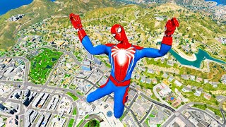 GTA 5 Spiderman Epic Jumps Compilation PART 01GTA V Fails Funny Moments [upl. by Jolanta]