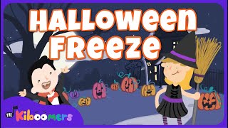 Halloween Freeze Dance  The Kiboomers Halloween Song  Circle Time Game [upl. by Nerte811]