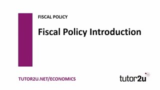 Fiscal Policy  Introduction to Fiscal Policy  Economics Revision [upl. by Turk]