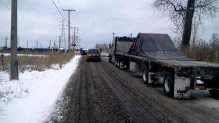 Train vs CRST truck [upl. by Brenna]