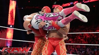 The Lucha Dragons vs Los Matadores Raw July 27 2015 [upl. by Apeed]