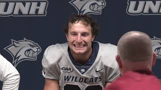 UNH Football Postgame Press Conference vs Dartmouth 91623 [upl. by Ivek]