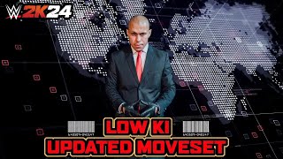 WWE 2K24 Low Ki Updated Moveset  Superstar Settings [upl. by Kreager293]