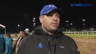 Lukas Classic Post Race Interview with trainer Brad Cox  Hit Show [upl. by Wilkie]