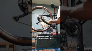 Shimano DEORE 2x10 cassete SUNRACE 1142 bikereels mtb bike shimano [upl. by Meenen161]