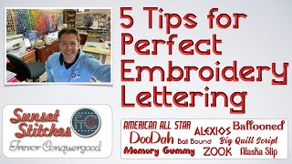 5 Tips for Perfect Embroidery Lettering [upl. by Repsac]