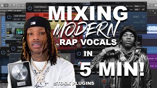 Mixing modern rap vocals stock pluginsLogic Pro x [upl. by Asalocin]