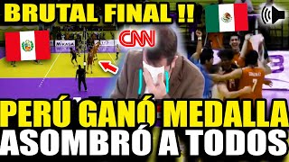 BRUTAL PERÚ GANÓ MEDALLA EN FINAL DE VOLEY SUB 23 MASCULINO ANTE MEXICO quotTREMENDO ESTA FINALquot [upl. by Gearhart]