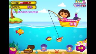 Dora The Explorer Online Games Dora Goes Fishing Game Full Episodes Games [upl. by Aninay91]