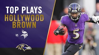 Highlights Marquise Hollywood Browns Best Plays vs Vikings [upl. by Analle]