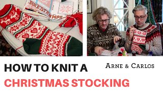 How to Knit a Christmas Stocking by ARNE amp CARLOS [upl. by Lecirg]