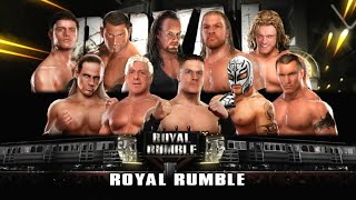 WWE SmackDown vs Raw 2009  10man Royal Rumble match [upl. by Oderfla]