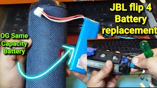 JBL flip 4 Disassembly and Original Battery Replacement littlebittechinfo repair fix solution [upl. by Gerianne]