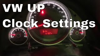 VW Up Clock Setting [upl. by Adnerak]