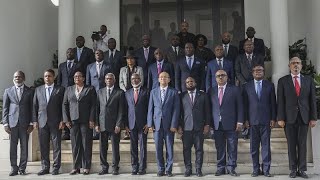 Newly appointed Haitian prime minister swears in cabinet of ministers [upl. by Gnauq]