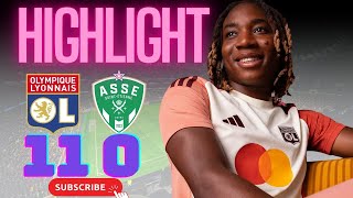 Résumé Lyon 11 vs St Etienne 0 Joli but de Melchie Dumornay [upl. by Casie]