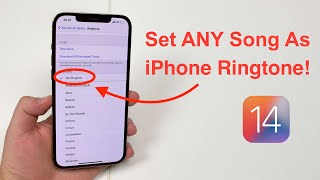 2021 How to set ANY Song as iPhone Ringtone  Free and No Computer [upl. by Starling]