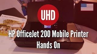 HP OfficeJet 200 Mobile Printer Hands On 4K UHD [upl. by Hephzipa]