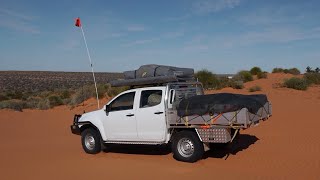 Simpson Desert with Isuzu Dmax and Gordigear Roof Tent  Awning [upl. by Annuahsal]