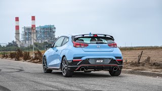 Borla Exhaust for the 20192022 Hyundai Veloster N N Mode [upl. by Ioj]