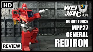 Wei Jiang MPP27 General REDIRON KO Oversize Transformers Masterpiece Ironhide [upl. by Shewchuk687]