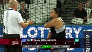 Floralia Estrada Bernal  Bronze Women’s Discus F57 Final  2017 World Para Athletics Championships [upl. by Sueddaht]