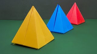 How to Make a Paper Pyramid। Very Easy Paper Pyramid [upl. by Etak]