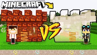 ZAMEK Z KUPY VS ZAMEK ZE SZKﾅ、 W MINECRAFT [upl. by Pedrick747]