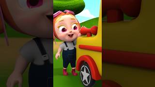 Baby has a car mechanic shop ﻿ Rosoomelody Song nurseryrhymes kidssong foryou shorts [upl. by Naesad]