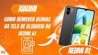 Como colocar senha de número PIN no Redmi A1  Passo a passo [upl. by Enalb]