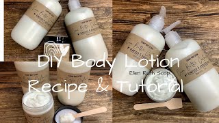 DIY 🎁 Simple amp Easy Body Lotion Recipe  How to Calculate Fragrance Oil Load  Ellen Ruth Soap [upl. by Liebowitz]