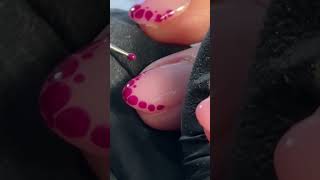 BLOOMING GEL FRENCH TIP NAILS CROCODILE PRINT NAILS BLOOMING GEL TUTORIAL NAIL TUTORIAL nailblog [upl. by Asir494]