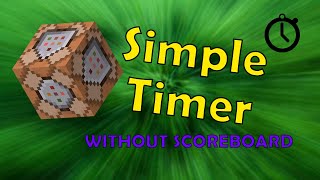 How to make a very simple Minecraft timer with 2 commands 116 [upl. by Htidirem35]