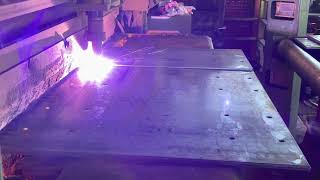 Peddinghaus FPB 15003E CNC Plate Punch and Plasma Cutter [upl. by Tartan715]