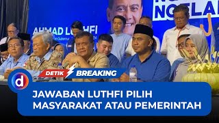 Respons Luthfi Ditanya Bela Masyarakat Atau Pemerintah Pusat [upl. by Anis]