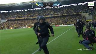 Brondby IF  FC Copenhagen vs police 6 August 2017 [upl. by Kinney]