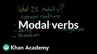 Modal verbs  The parts of speech  Grammar  Khan Academy [upl. by Petronia354]