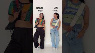 Zara Vs Sarojini fashion sarojininagar zara outfit streetstyle [upl. by Satterfield]