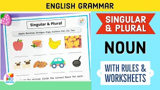 Nouns Singular amp Plural English Grammar Worksheet Singular and Plural Rules बच्चों को कैसे पढ़ाएँ [upl. by Westland]