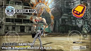 Freedom Wars PS Vita Vita3K Emulator Android v1605 Game Test [upl. by Asilav414]