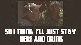 Hank Williams Jr  I Think Ill Just Stay Here and Drink feat Merle Haggard  Lyric Video [upl. by Rogergcam]