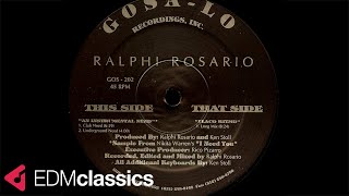 Ralphi Rosario  Instrumental Need Club Need 1992 [upl. by Ardnekahs985]