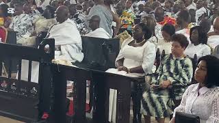 Asantehene attended 100years thanks giving service with Sychells president Anglican Church  Kumasi [upl. by Taber]