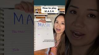 How to play MASH 🦋📚 may the odds be in your favor early2000s y2k 2000s [upl. by Notsob114]