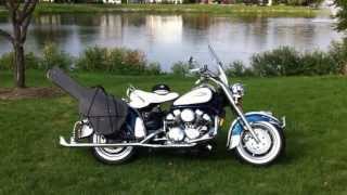 1996 Yamaha Royal Star XVZ1300 with 1950s Harley Panhead Nostalgic Accessories [upl. by Rehctelf]